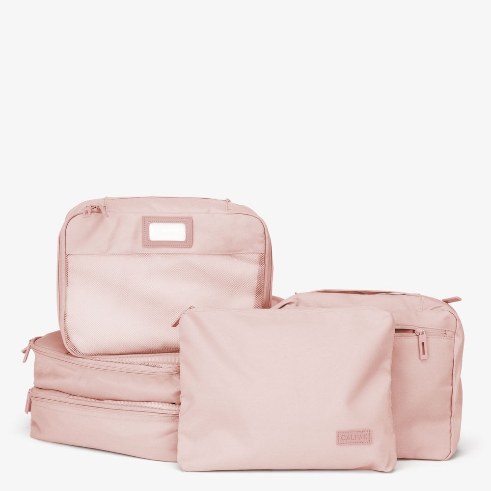 Calpak 5 Piece Pink Travel Packing Cubes Set